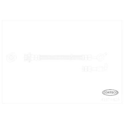 Abbildung von CORTECO 49374425 Bremsschläuche Hinterachse links 265 NISSAN: Qashqai / Qashqai+2 I