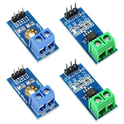 Abbildung von WayinTop 2 Stück ACS712 30A Ampere Stromsensor Range Modul Hall Effekt Current Sensor + DC0 25V Spannungssensor Voltage Terminal