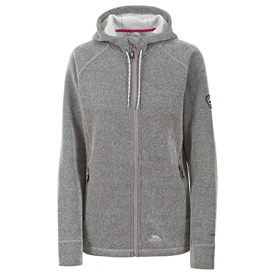 Abbildung von Trespass Whirlwind, Grey Marl, XS, Warme Fleecejacke mit Kapuze 310g/m² für Damen, X Small, Grau