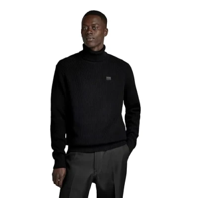 Abbildung von G Star Turtle Strickpullover, Herren, Größe: XXL, Dk black