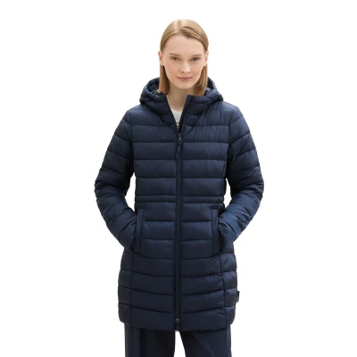 Abbildung von TOM Tailor Denim MIT Kapuze Wintermantel, Damen, Größe: Small, Sky captain blue