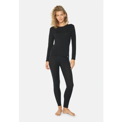 Abbildung von Danish Endurance Baselayer SET Unterhose lang, Damen, Größe: Large, Black