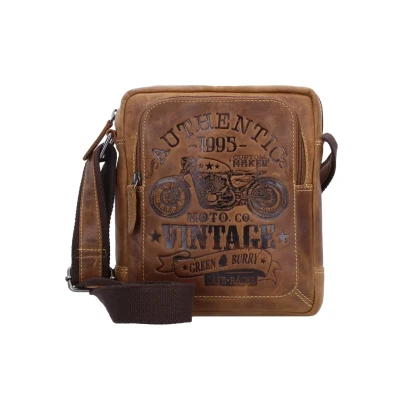 Abbildung von Greenburry Vintage Cafe Racer Umhängetasche Leder 23 cm