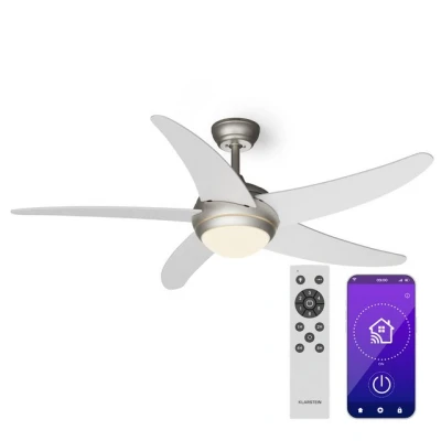 Abbildung von Klarstein Bodenventilator Bolero 2 in 1 Deckenventilator 132cm, Deckenventilatoren mit licht und Fernbedienung