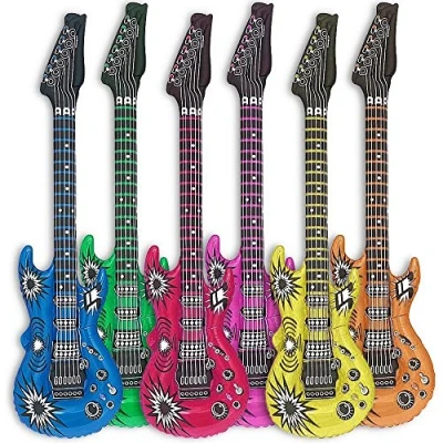 Abbildung von Goods+Gadgets Aufblasbares Partyzubehör Luftgitarre Rockstar, Air Guitar Luft Gitarren