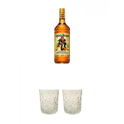 Abbildung von Captain Morgan Spiced Gold Jamaika 0,7 Liter + Rum Glas 1 Stück
