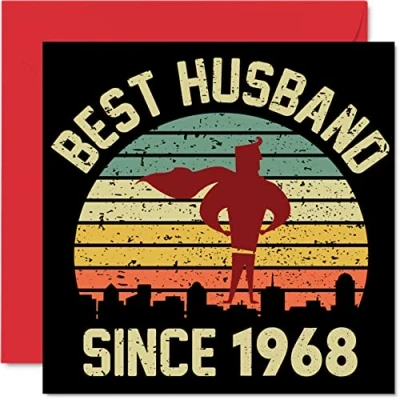 Abbildung von 56. Karte Hochzeitstag Jahrestag für Ehemann Bester Alles Gute zum Hochzeits Jubiläum Karten den Partner, 145mm Grußkarten Sechsundfünfzigster Jahrestage