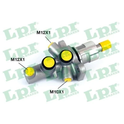 Abbildung von LPR 1350 Hauptbremszylinder Aluminium 12 X 1 (2), 10 (1) BMW: 5 Limousine, X5, 7