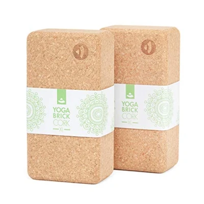 Abbildung von bodhi Yogablock Yoga Block KORK BRICK XL Set (2 Stück)