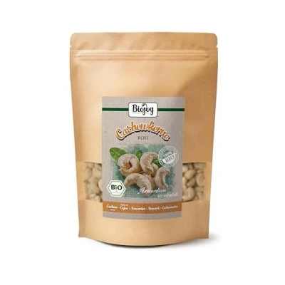 Abbildung von Biojoy BIO Cashewkerne ganz (500 g), roh und unbehandelt, Cashew Nüsse