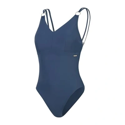 Abbildung von Speedo Formender Strappy Badeanzug Shapewear Schwimmbekleidung für Strand und Urlaub Damen, Fichtenblau, 32