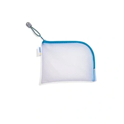 Abbildung von HERMA 20025 Reißverschlusstasche Reiseetui A6 transparent blau, kleine verschließbare Sichttasche mit Zipper, Kulturtasche für Handy, Ladekabel, Kosmetik, Stifte, Schlüssel