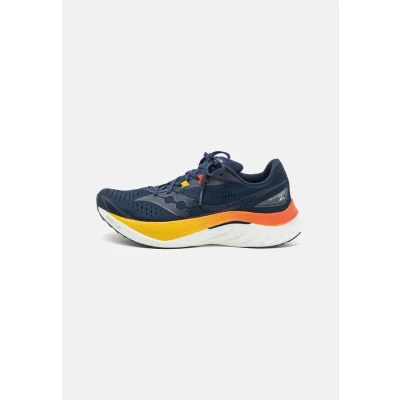 Abbildung von Saucony Endorphin Speed 4 Laufschuh Wettkampf, Herren, Größe: 46.5, Navy/spice Schuhe