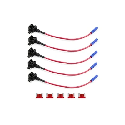 Abbildung von KOLACEN Automotive Car Truck 5 Stück 16 Gauge Add a Schaltung Sicherung TAP Adapter für Low Profile Mini Blade Typ + 10Apm Fuse