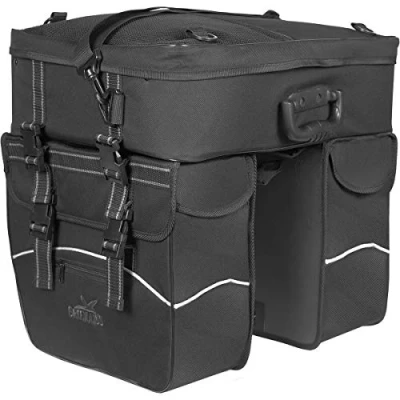 Abbildung von Doppelpacktasche Greenlands Touring 600D Polyester 25 Liter 35 X 47 15 Cm Schwarz Mit Reflexion