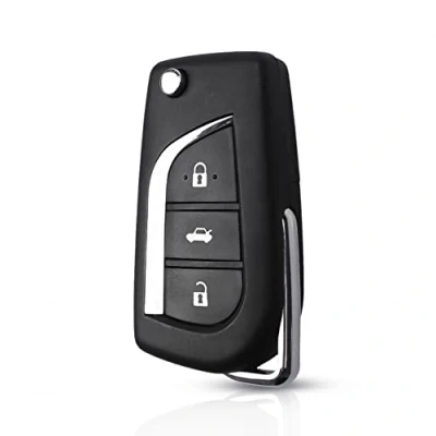 Abbildung von 3 Tasten Uncut TOY48 Blade Autoschlüssel Gehäuse der Fernbedienung Ersatzzubehör Shell Case Cover Fob für Toyota Camry Levin Corolla Reiz Highlander