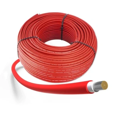 Abbildung von Solarkabel Verlängerung 6mm² Rot 100m, H1Z2Z2 K Solarmodul PV Kabel, Photovoltaik Solarkabel, Solar Anschlusskabel für Solarpanel, UV beständig, flexibel, hohe Leistung