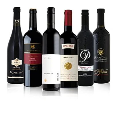 Abbildung von The Wine Guys Probierpaket Primitivo zum Kennenlernen Weinpaket mit italienischem Rotwein (6 x 0,75 l ) Perfektes Tastingset