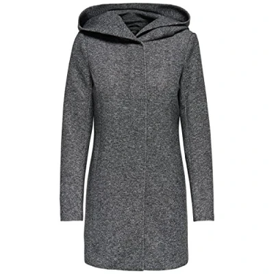 Abbildung von ONLY Damen Woll Mantel onlSedona Light Coat OTW, Größe:XXL, Farbe:Dunkelgrau