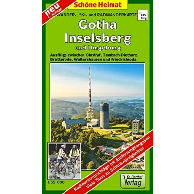 Abbildung von Wander , Ski und Radwanderkarte Gotha, Inselsberg Umgebung: Ausflüge zwischen Ohrdruf, Tambach Dietharz, Brotterode, Waltershausen ... Ohrdruf. 1:35000 (Schöne Heimat)