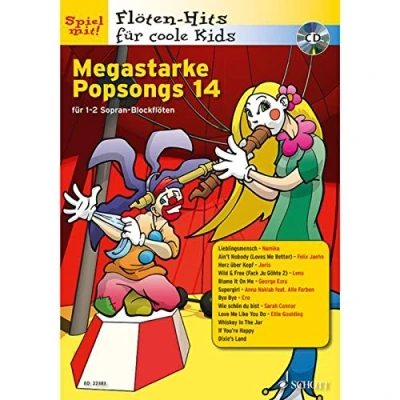 Abbildung von Megastarke Popsongs: Band 14. 1 2 Sopran Blockflöten. (Flöten Hits für coole Kids, 14)