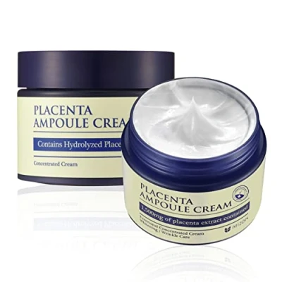 Abbildung von [MIZON] PLACENTA AMPOULE CREAM (50ml) Koreanische Hautpflege Revitalisierende Creme mit Plazenta für verbesserte Hautelastizität und glatte Hautstruktur