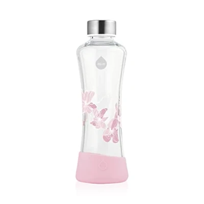 Abbildung von equa Trinkflasche &quot;Urban Jungle Magnolia&quot;, Borosilikatglas, 550 ml
