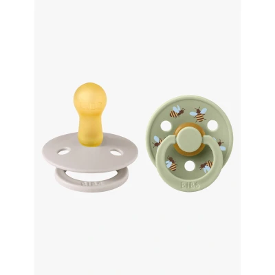 Abbildung von BIBS Studio Colour Bumblebee Schnuller 2er Pack Latex Größe 2, Mushroom