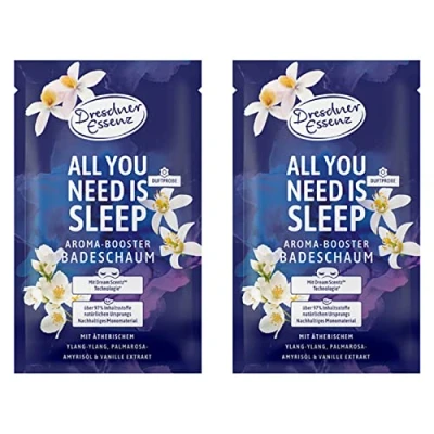Abbildung von 2er Pack Dresdner Essenz Badeschaum All you need is sleep 2 x 80 g Badezusatz vegan