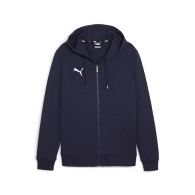 Abbildung von puma Teamgoal Casuals Hooded Sweatjacke für Kinder, Größe: 116, navy white