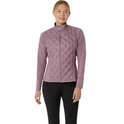 Abbildung von Asics ROAD Winter Jacket Laufjacke, Damen, Größe: Large, Dusty mauve