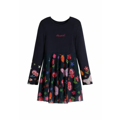 Abbildung von Desigual Skirt Shapes Freizeitkleid für Kinder, Größe: 146/152, Blue