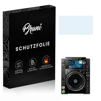 Abbildung von Bruni Schutzfolie kompatibel mit Pioneer CDJ 2000NXS2 Folie, glasklare Displayschutzfolie (2X)