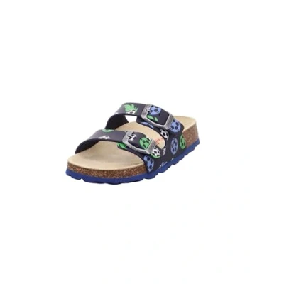 Abbildung von Superfit Jungen Fussbettpantoffel Pantoffeln, BLAU 8020, 33 EU