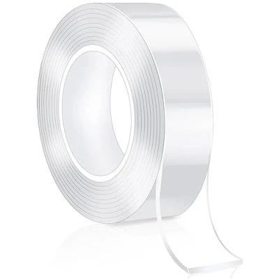 Abbildung von Bolatus 300CM Doppelseitiges Klebeband Transparent Extra Stark Nano Double Sided Tape Ablösbar Dünn für Zuhause, Küche, Auto oder Mehrzweck（1 Rolle）