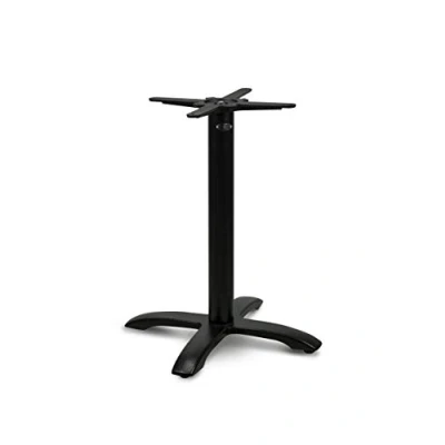 Abbildung von Dublino Tischgestell Tischbein schwarz Premium PJ7602 Gusseisen Esstisch Höhe 73 cm 12,6 kg Standfuß 46x46 max. Tischplattengröße 80x80 / Ø 100