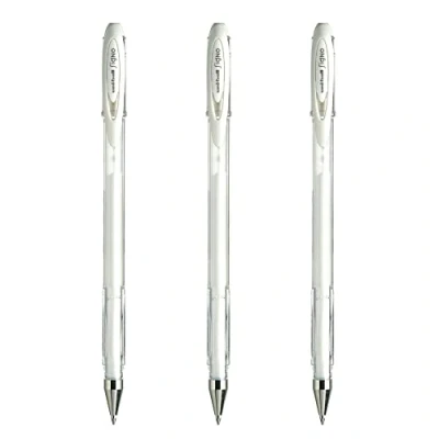 Abbildung von Uni Ball Mitsubishi Pencil 3 Tintenroller, Gel Signo Spitze 0,7 mm, mittlere Schrift, Fantasie Roller, für kreative Hobbys und Karten
