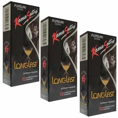 Abbildung von Kamasutra Long Lasting Condom (Set of 3, total 36 condoms)(Ship from India)
