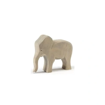 Abbildung von OSTHEIMER 20421 Elefantenkuh aus Holz Höhe 13,5cm
