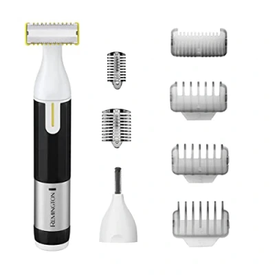 Abbildung von Remington Elektrorasierer Omniblade Face Hybridgroomer HG2000, Aufsätze: 8, Klinge bleibt 5 Jahre scharf**, 100 % wasserdicht, Aufbewahrungstasche