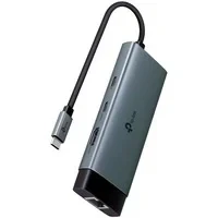 Abbildung von TP Link UH6120C 6 in 1 USB C Hub, HDMI 4K@60Hz, Gigabit Ethernet, PD Rapida bei 100 W, 3 Ports 3.0 (2 C, A), SuperSpeed mit 5 Gbit/s, Adapter für Windows, Mac OS X, iOS, Android