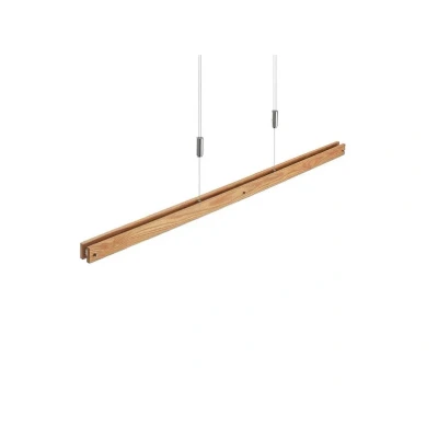 Abbildung von Lindby Alimara LED Holz Hängeleuchte, Holz, Länge 138 cm