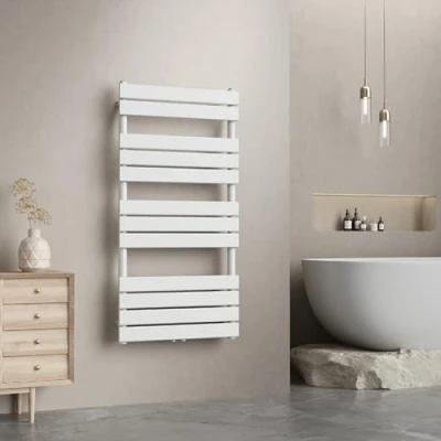 Abbildung von neu.haus Badheizkörper, »Voss« Handtuchheizkörper mit Lamellen 120x60cm Weiß