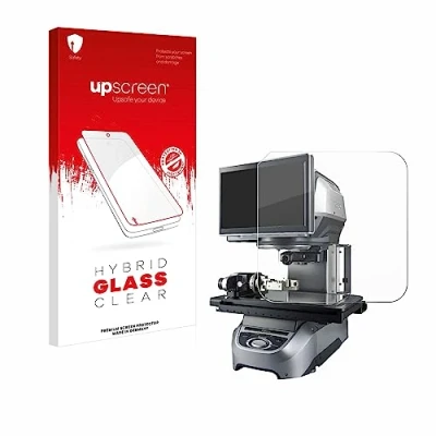 Abbildung von upscreen Schutzglas für Keyence IM 7020 Glasplatte Schutzfolie, Glas Folie [Klar, 9H Panzerschutz, Anti Fingerprint]