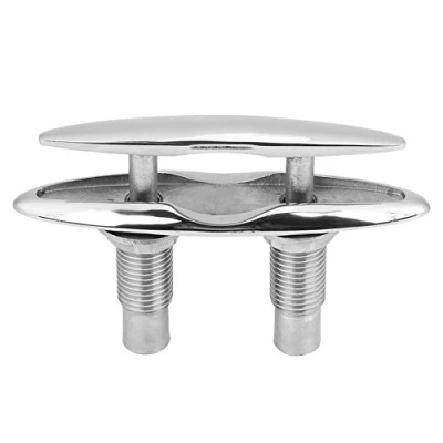 Abbildung von KIMISS Doppelter Bootsdock Cleat Flat Top Basis Edelstahl Schwer Duty Deck Klampen für Marine Yacht Kajak(6)