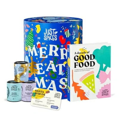 Abbildung von ​​Just Spices Großer Gewürz Adventskalender, 24 vielseitige Gewürzmixe, über 100 Rezepte &amp; Special Editions