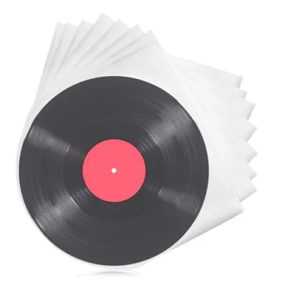 Abbildung von BUOSHUO Vinyl Schallplatten Hüllen,50 Stück Innenhüllen,Plattenhüllen transparent für 12 inch