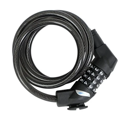 Abbildung von FISCHER 85906 Spiralschloss Zahlen, Länge: 120cm, schwarz