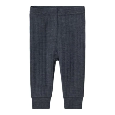 Abbildung von Name it Nbmwang Needle Longjohn Solid Unisex Leggings Hosen für Kinder, Größe: 74, Ombre blue