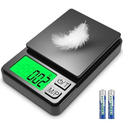 Abbildung von Feinwaage, 500g/0.01g Digitale Präzisionswaage, Präzisions Mini Küchenwaage, Digitalwaage Feinwaage Goldwaage Münzwaage mit LCD Display, Tara Funktion,7 Einheiten, für Küche,Kaffee,Schmuck,Getreide